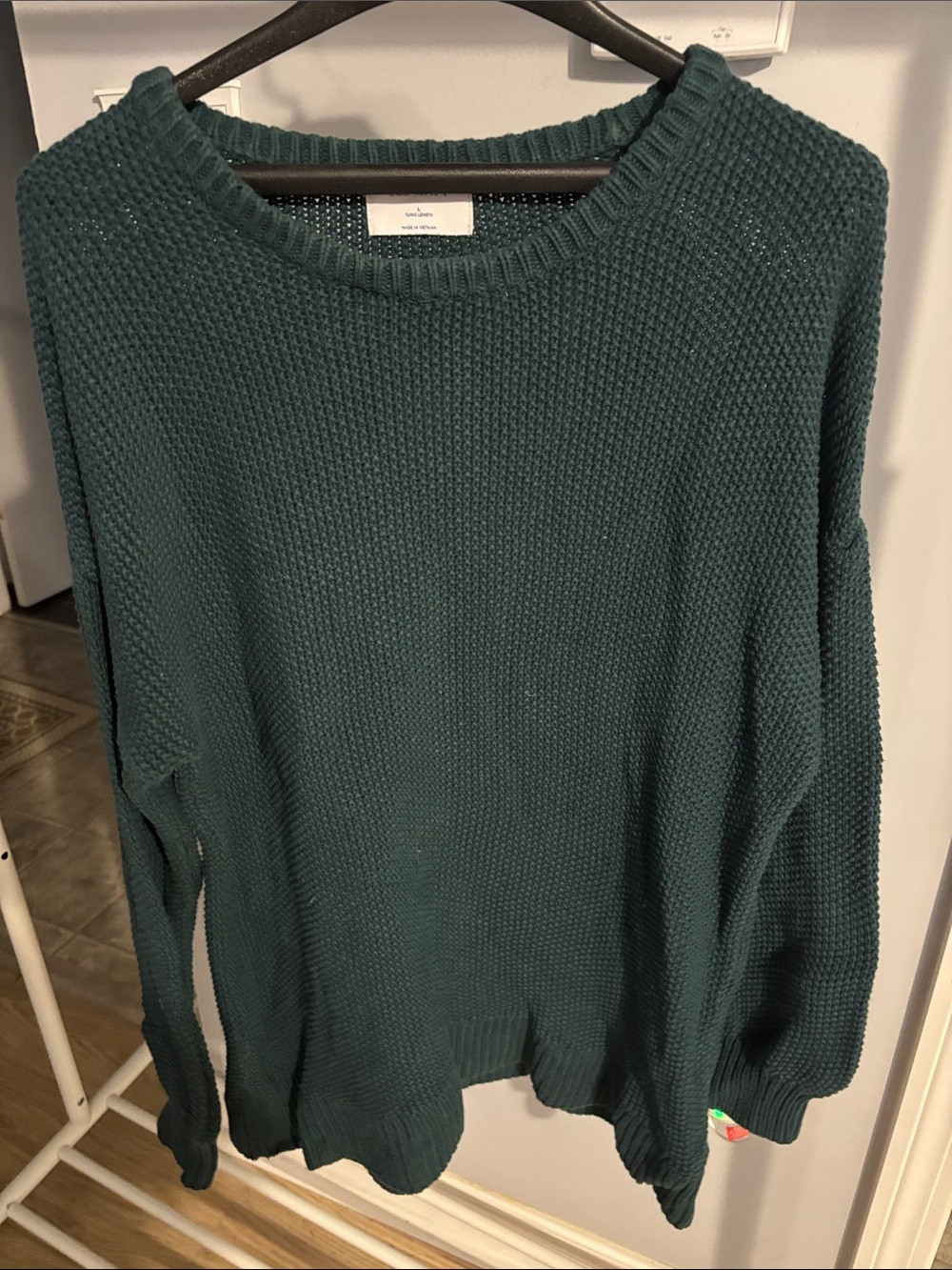 Oversized Lived In Old Navy Women's Scoopneck Knit Sweater Deep Teal Large